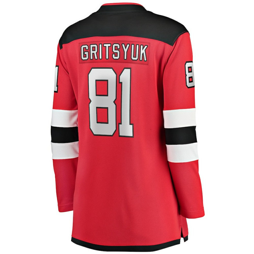 Arseny Gritsyuk New Jersey Devils Fanatics Women's Home Breakaway Jersey Red