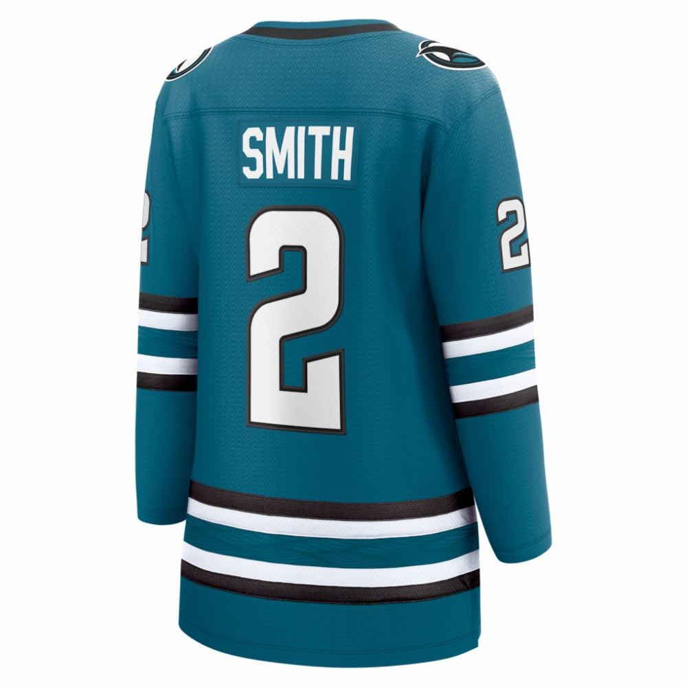 Will Smith San Jose Sharks Fanatics Women's Home Breakaway Jersey Teal