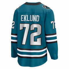 William Eklund San Jose Sharks Fanatics Home Breakaway Jersey Teal
