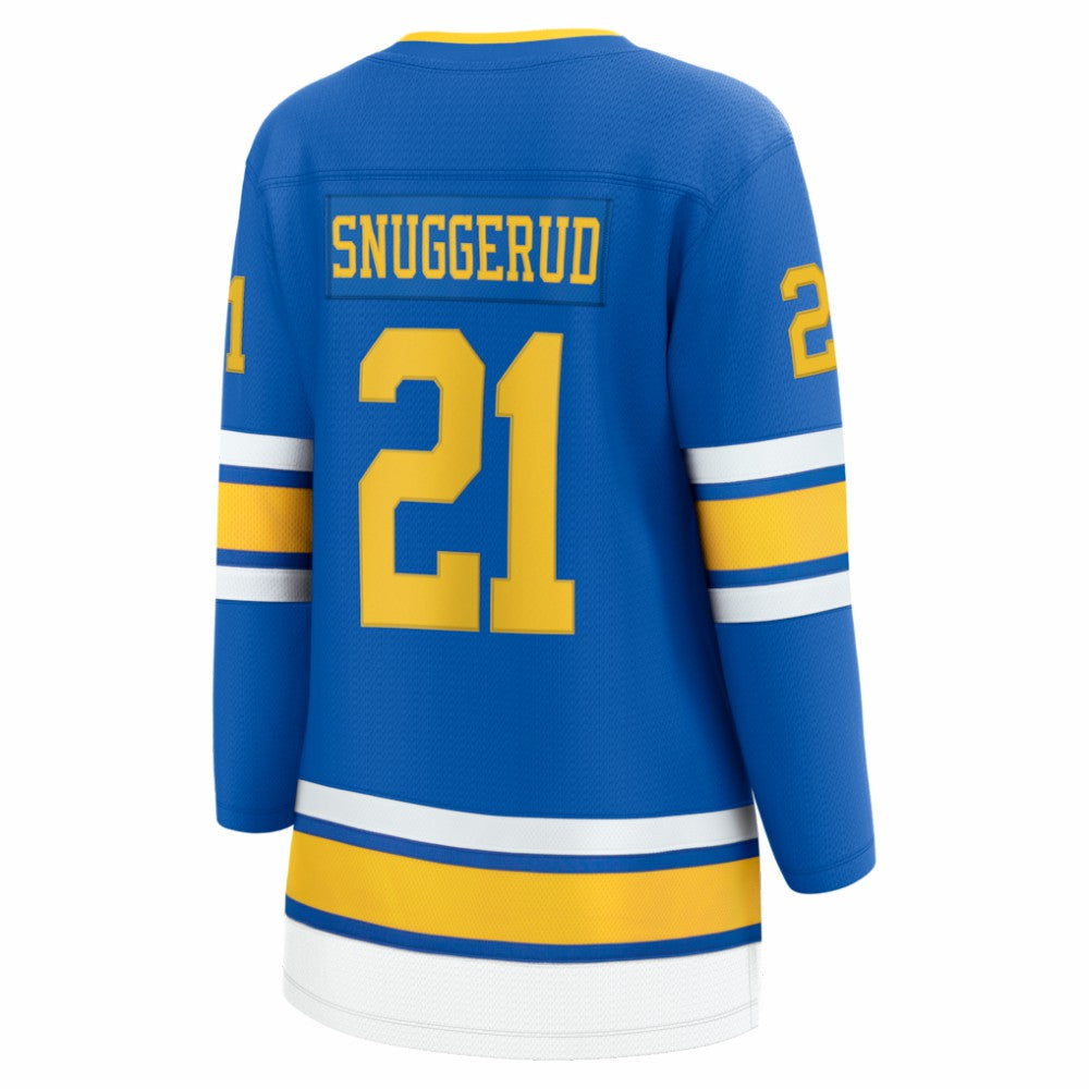 Jimmy Snuggerud St. Louis Blues Fanatics Women's Home Breakaway Jersey Blue