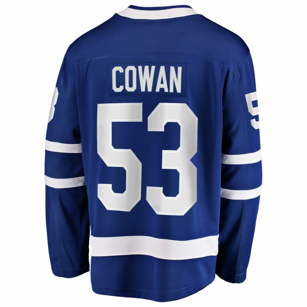 Easton Cowan Toronto Maple Leafs Fanatics Home Breakaway Jersey Blue