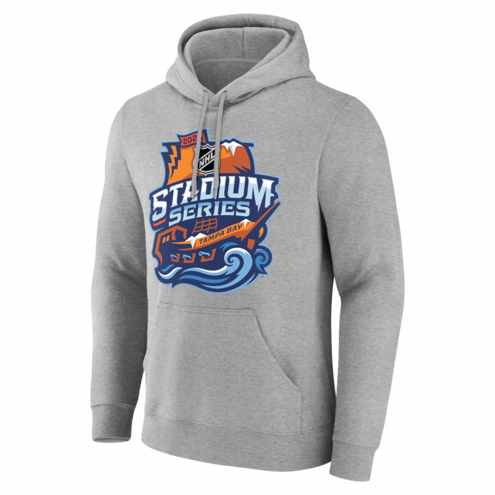 Tampa Bay Lightning 2026 NHL Stadium Series Personalized Name & Number Hoodie Gray