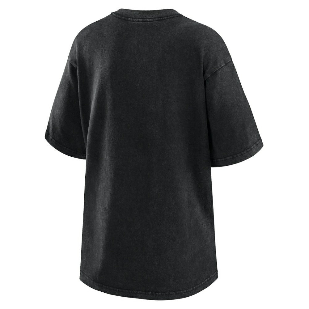 Atlanta Braves WEAR by Erin Andrews Women's Oversized Boyfriend T-Shirt Black