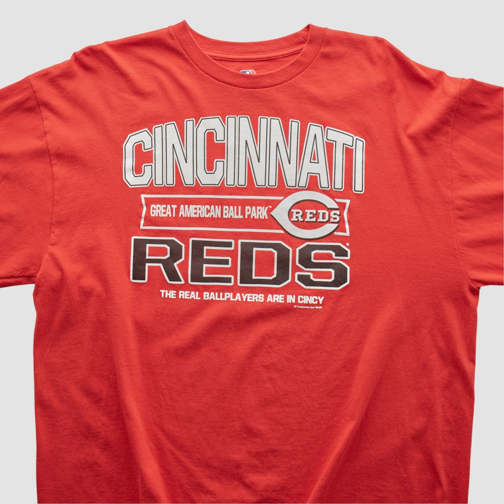 Cincinnati Reds Genuine Merchandise 2000s Long Sleeve T-shirt Red Vintage