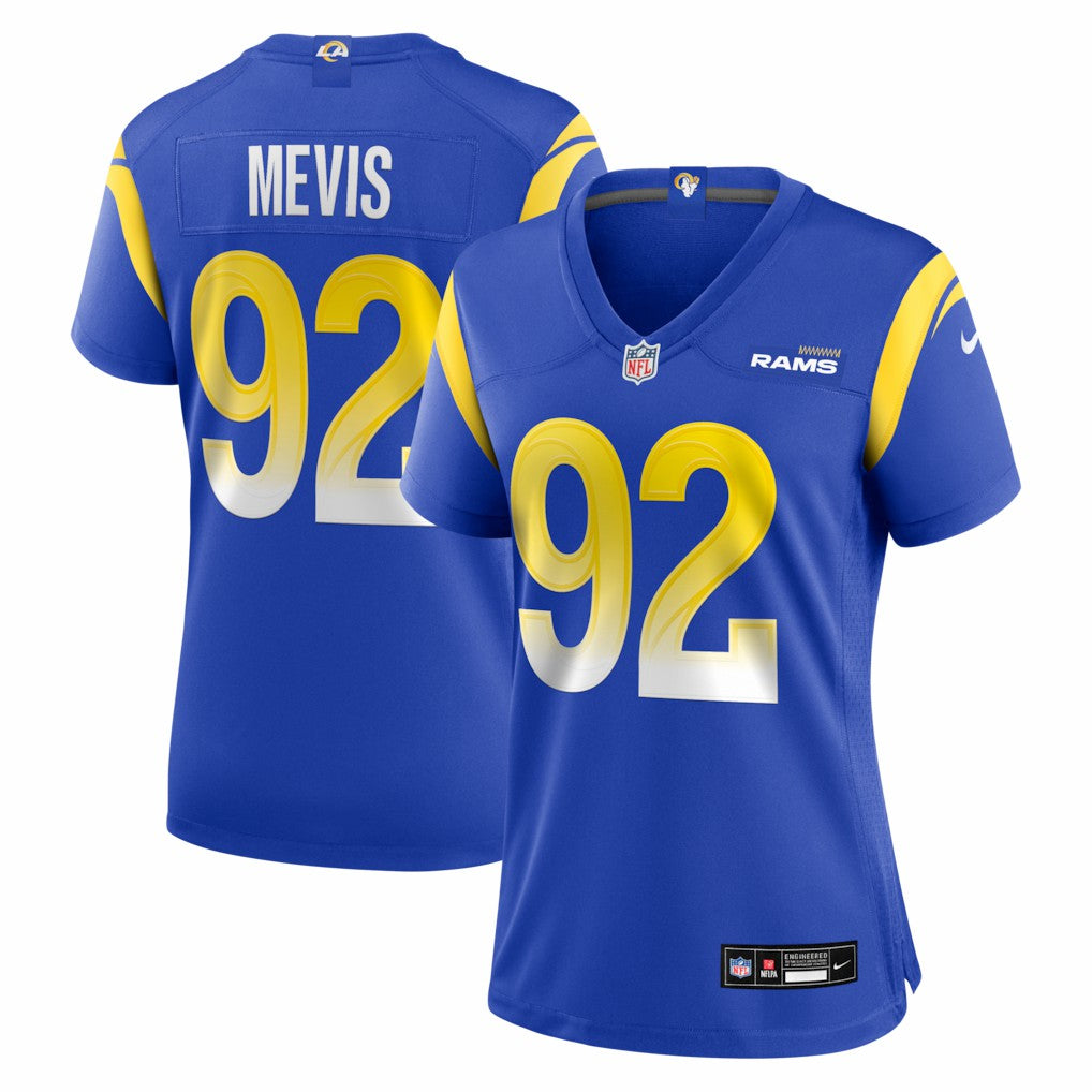Harrison Mevis Los Angeles Rams Women's Team Game Jersey - Royal
