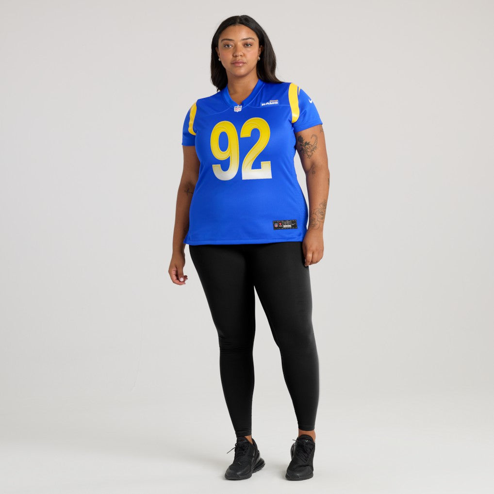 Harrison Mevis Los Angeles Rams Women's Team Game Jersey - Royal