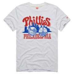 Philadelphia Phillies Homage Tri-Blend Hyperlocal T-Shirt Ash