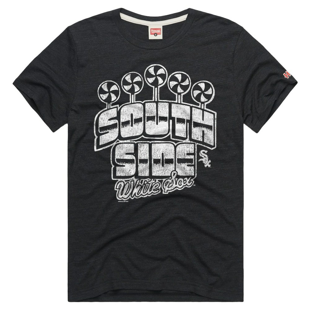 Chicago White Sox Homage Tri-Blend Hyperlocal T-Shirt Charcoal