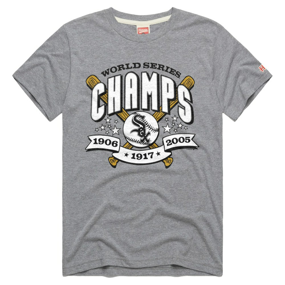 Chicago White Sox Homage Tri-Blend Hyperlocal T-Shirt Gray