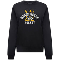 Nashville Predators Levelwear Women's Yvette Limelight Big Letter Sweatshirt Black