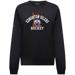 Edmonton Oilers Levelwear Women's Yvette Limelight Big Letter Sweatshirt Black