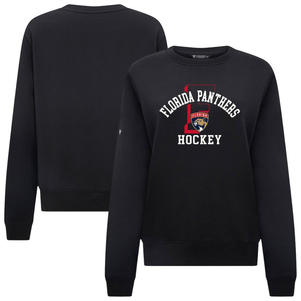 Florida Panthers Levelwear Women's Yvette Limelight Big Letter Sweatshirt Black