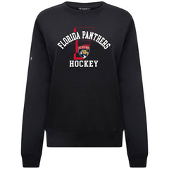 Florida Panthers Levelwear Women's Yvette Limelight Big Letter Sweatshirt Black
