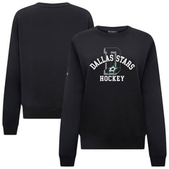 Dallas Stars Levelwear Women's Yvette Limelight Big Letter Sweatshirt Black