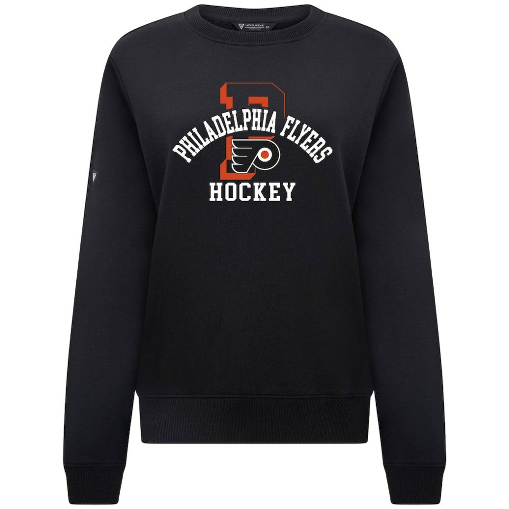 Philadelphia Flyers Levelwear Women's Yvette Limelight Big Letter Sweatshirt Black