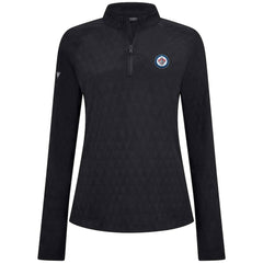 Winnipeg Jets Levelwear Women's Spike Raglan Quarter-Zip Top Black