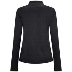 Nashville Predators Levelwear Women's Spike Raglan Quarter-Zip Top Black