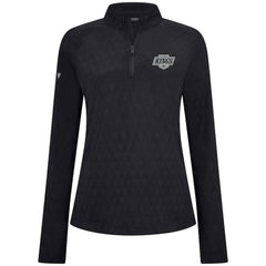 Los Angeles Kings Levelwear Women's Spike Raglan Quarter-Zip Top Black