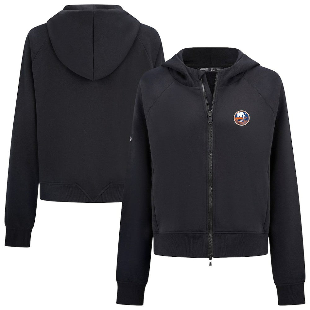 New York Islanders Levelwear Women's Judd Raglan Full-Zip Hoodie Black
