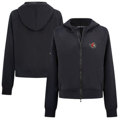 Ottawa Senators Levelwear Women's Judd Raglan Full-Zip Hoodie Black