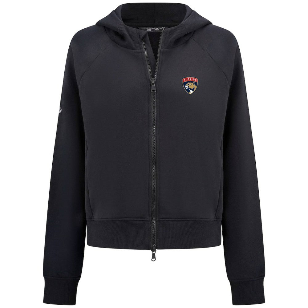 Florida Panthers Levelwear Women's Judd Raglan Full-Zip Hoodie Black