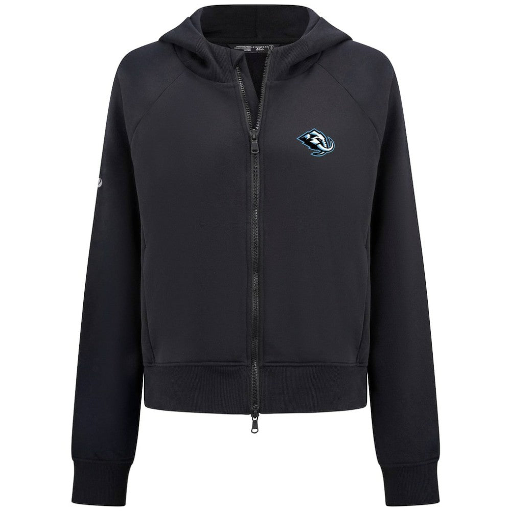 Utah Mammoth Levelwear Women's Judd Raglan Full-Zip Hoodie Black
