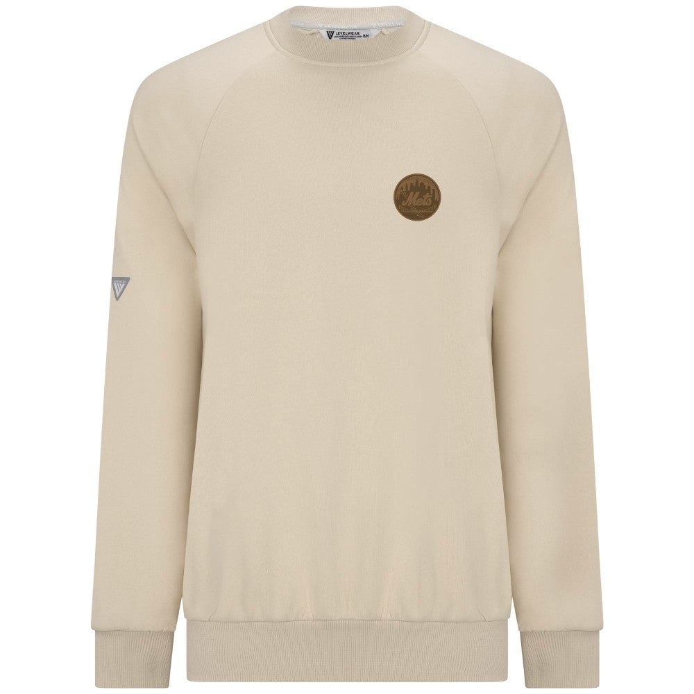 New York Mets Levelwear Connect Logo Sweatshirt Khaki
