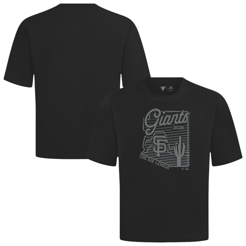 San Francisco Giants Levelwear Sunrise Luxe Signature Knit T-Shirt Black