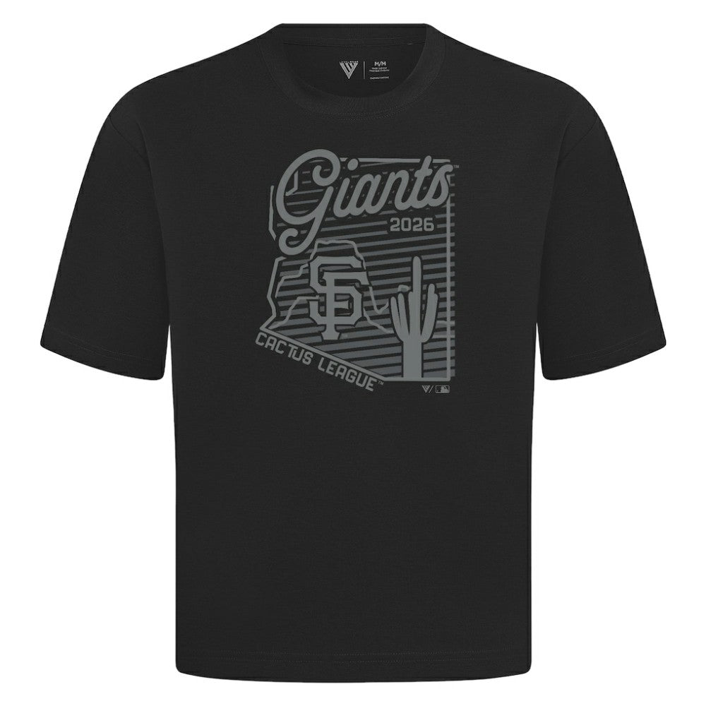 San Francisco Giants Levelwear Sunrise Luxe Signature Knit T-Shirt Black