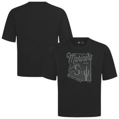 Seattle Mariners Levelwear Sunrise Luxe Signature Knit T-Shirt Black