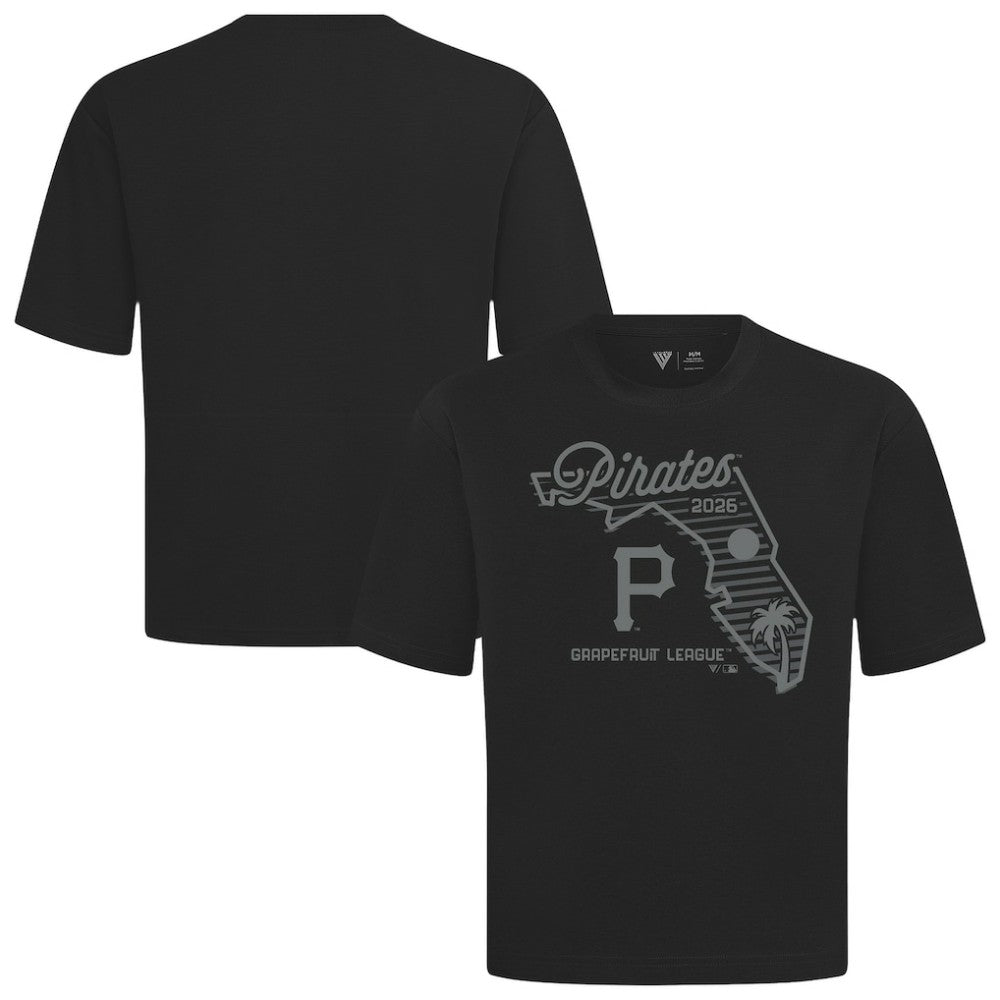 Pittsburgh Pirates Levelwear Sunrise Luxe Signature Knit T-Shirt Black