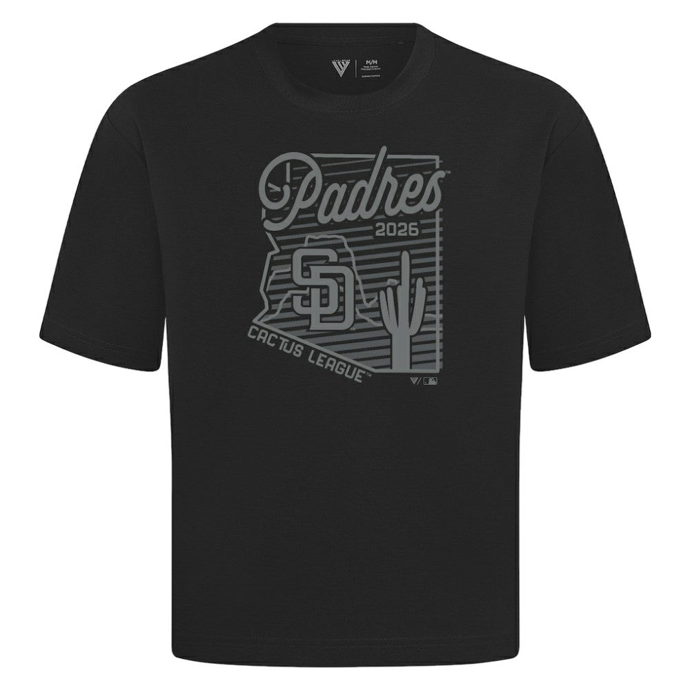 San Diego Padres Levelwear Sunrise Luxe Signature Knit T-Shirt Black