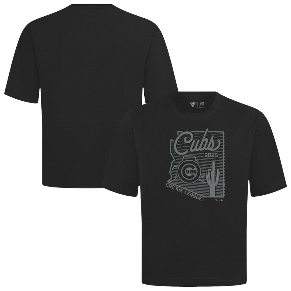 Chicago Cubs Levelwear Sunrise Luxe Signature Knit T-Shirt Black