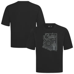 Chicago Cubs Levelwear Sunrise Luxe Signature Knit T-Shirt Black