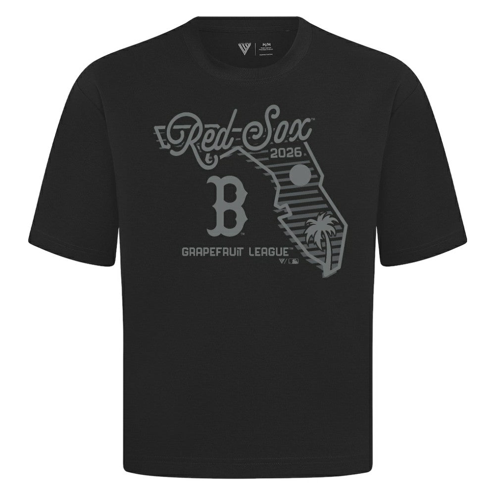 Boston Red Sox Levelwear Sunrise Luxe Signature Knit T-Shirt Black