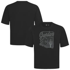 Cleveland Guardians Levelwear Sunrise Luxe Signature Knit T-Shirt Black