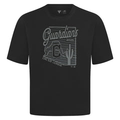 Cleveland Guardians Levelwear Sunrise Luxe Signature Knit T-Shirt Black