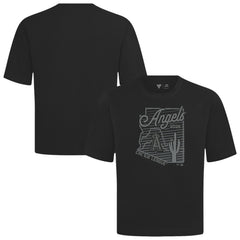 Los Angeles Angels Levelwear Sunrise Luxe Signature Knit T-Shirt Black
