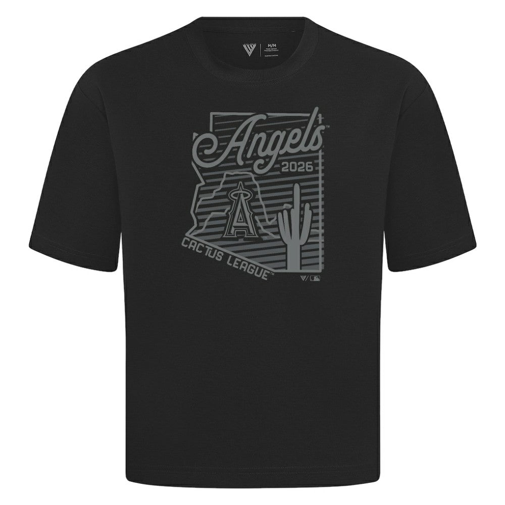 Los Angeles Angels Levelwear Sunrise Luxe Signature Knit T-Shirt Black