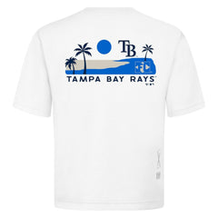 Tampa Bay Rays Levelwear Panoramic Luxe Signature Knit T-Shirt White
