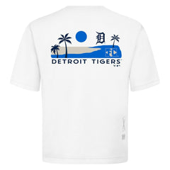 Detroit Tigers Levelwear Panoramic Luxe Signature Knit T-Shirt White