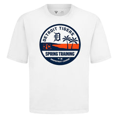 Detroit Tigers Levelwear Spring Training Badge Luxe Signature Knit T-Shirt White