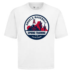 Los Angeles Angels Levelwear Spring Training Badge Luxe Signature Knit T-Shirt White