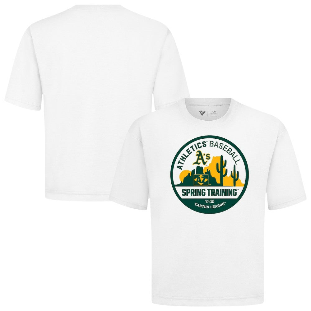 Athletics Levelwear Spring Training Badge Luxe Signature Knit T-Shirt White