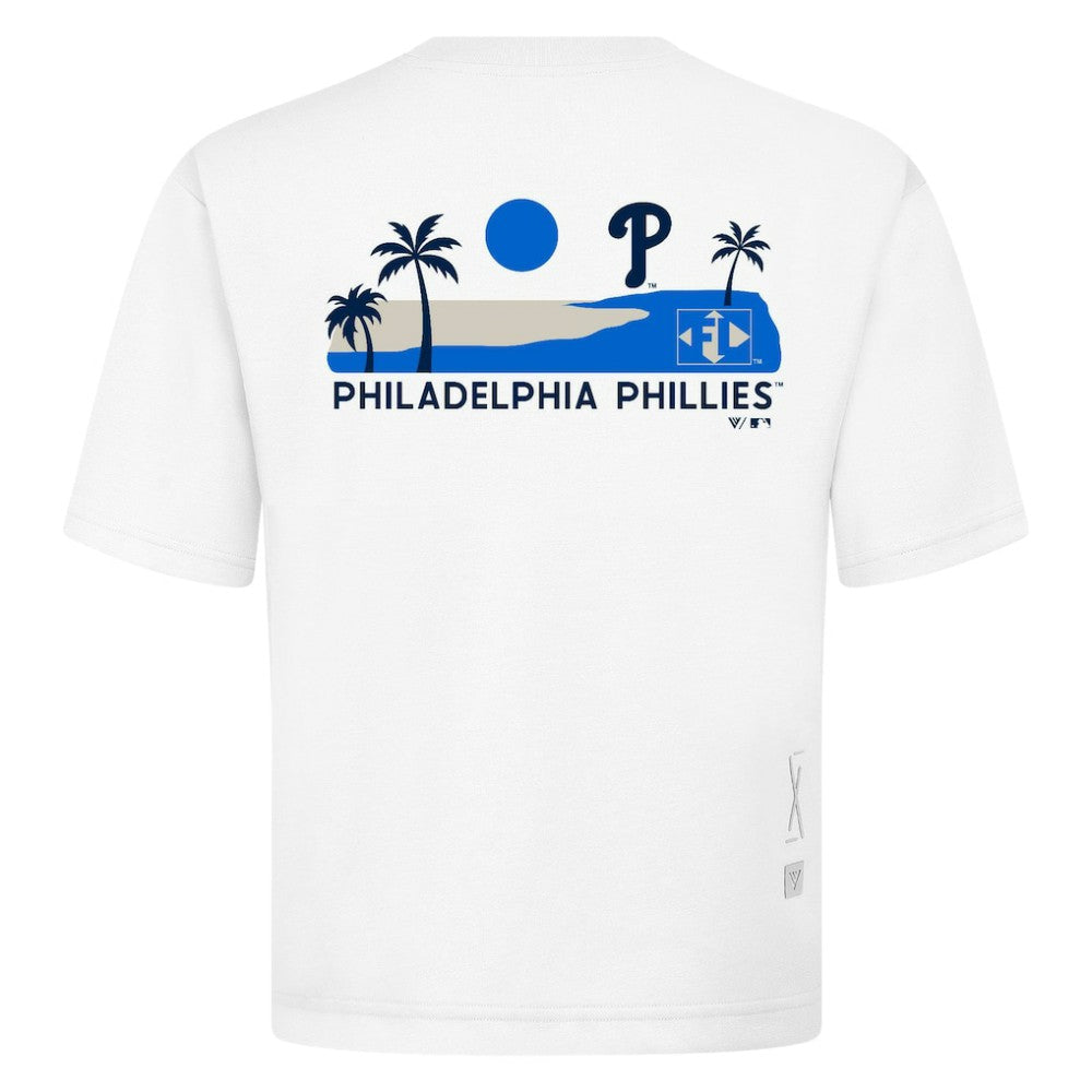 Philadelphia Phillies Levelwear  Luxe Signature Knit T-Shirt White