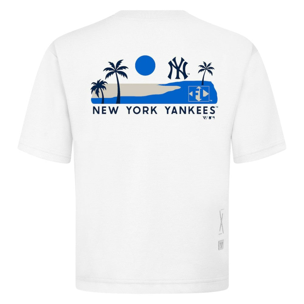 New York Yankees Levelwear  Luxe Signature Knit T-Shirt White