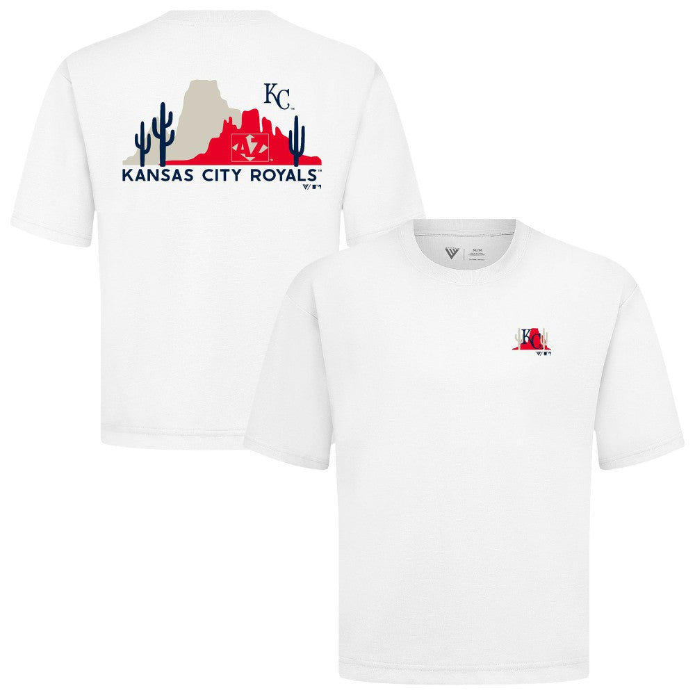 Kansas City Royals Levelwear  Luxe Signature Knit T-Shirt White