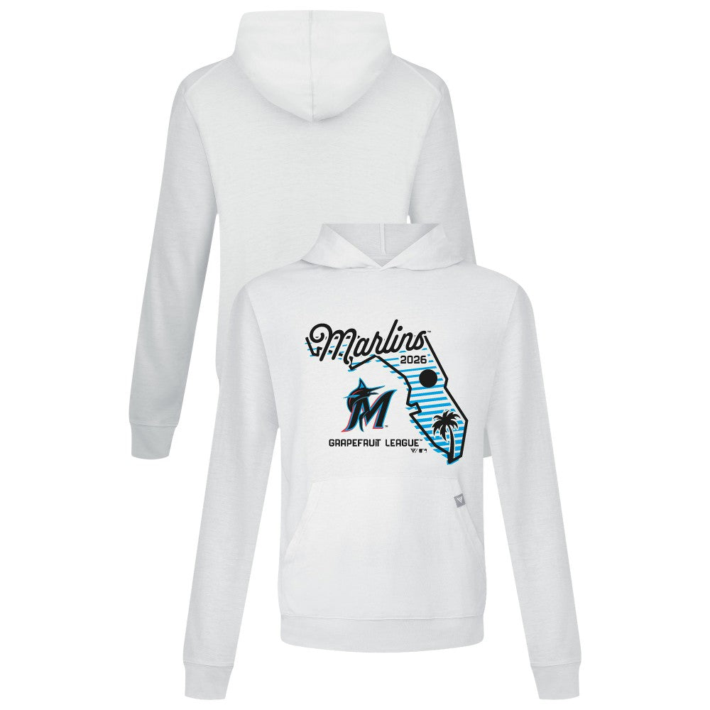 Miami Marlins Levelwear Sunrise Relay Hoodie White