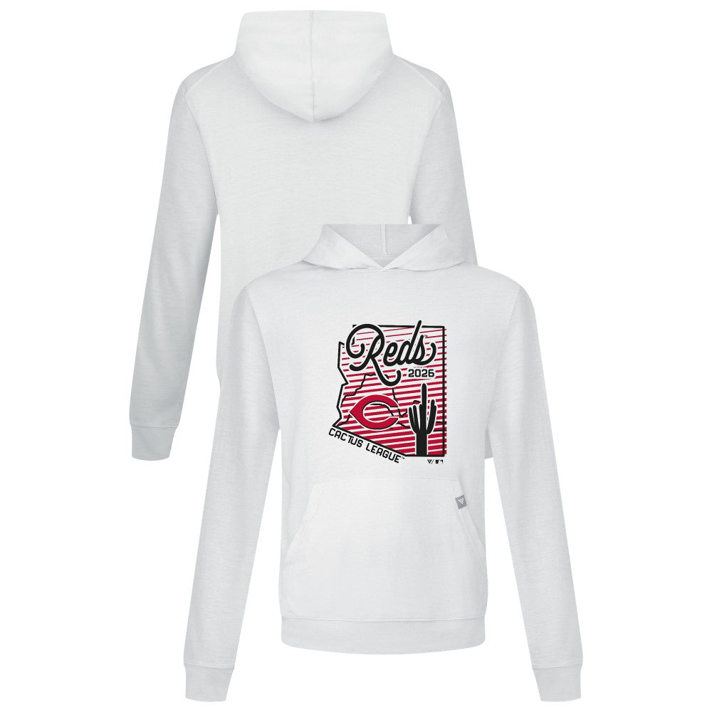 Cincinnati Reds Levelwear Sunrise Relay Hoodie White