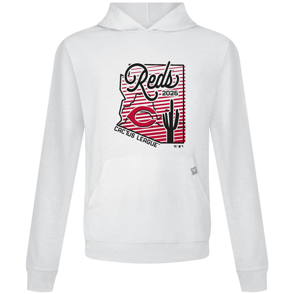 Cincinnati Reds Levelwear Sunrise Relay Hoodie White